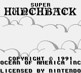Super Hunchback Title Screen